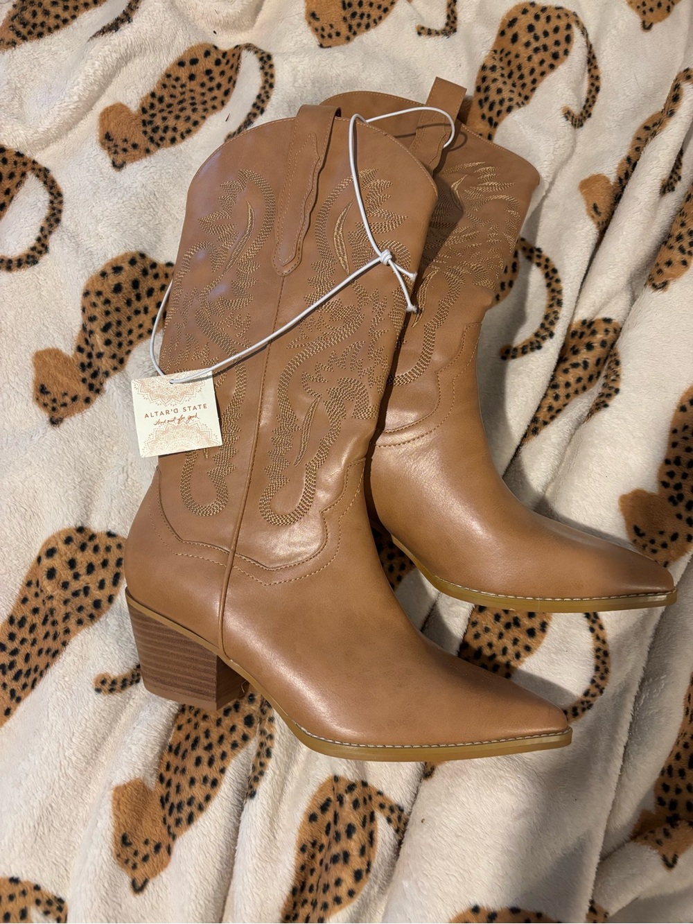 Altar'd State brown cowboy boots